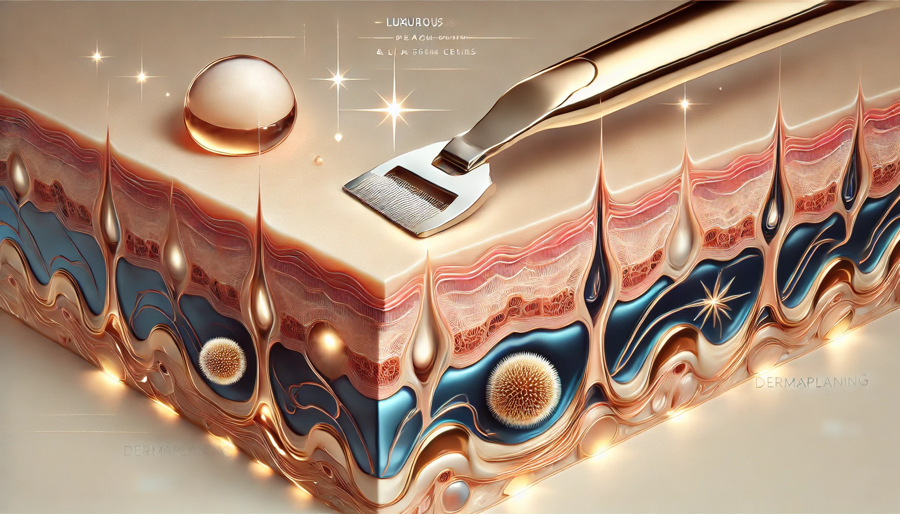 Dermaplaning Illustration